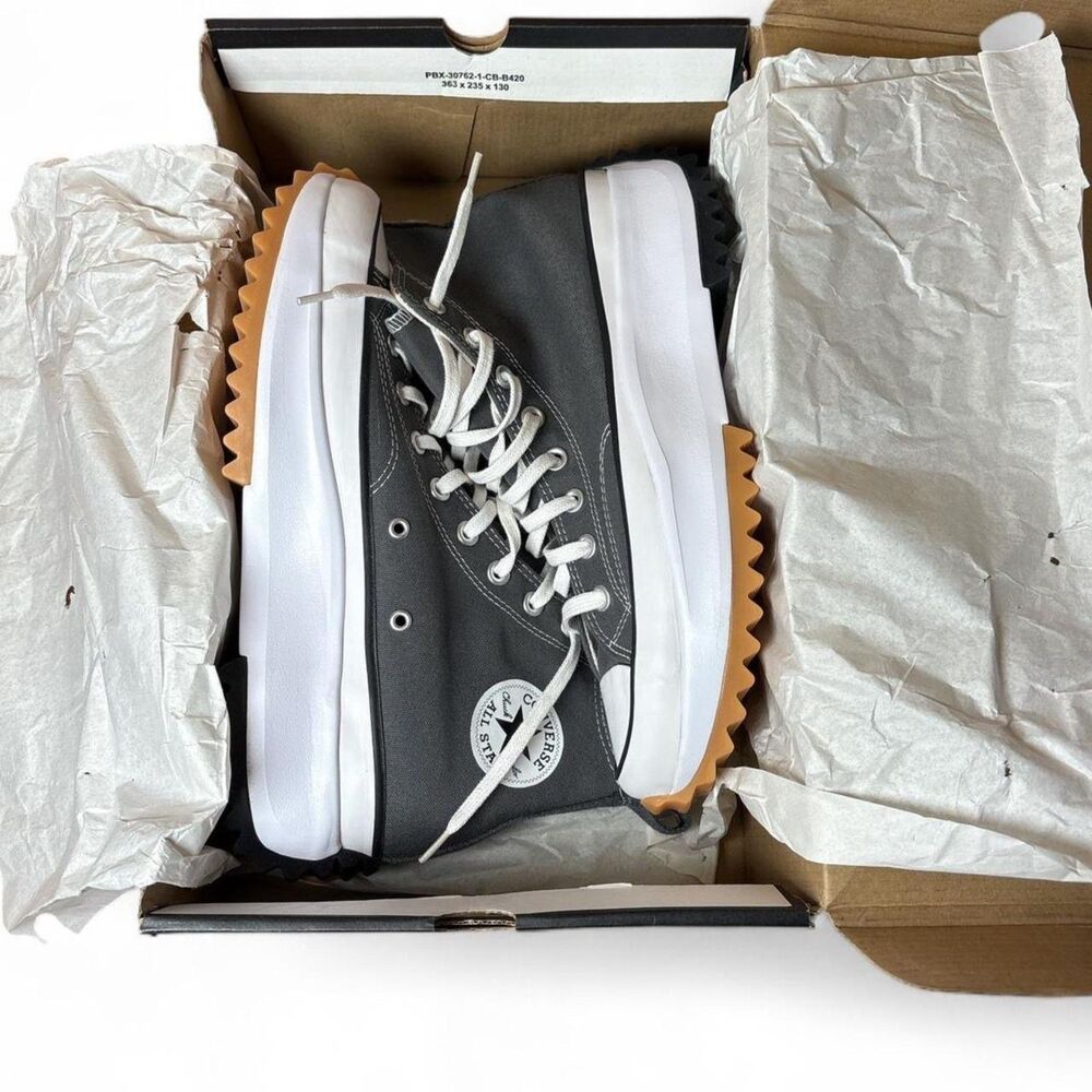 NIB Converse Run Star Hike Hi Iron Gray Platform Sz 10.5M/12W Chunky Gum Sole - Picture 11 of 13